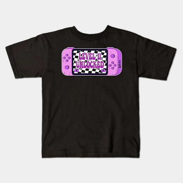 Level 11 Unlocked Kids T-Shirt by M.Y